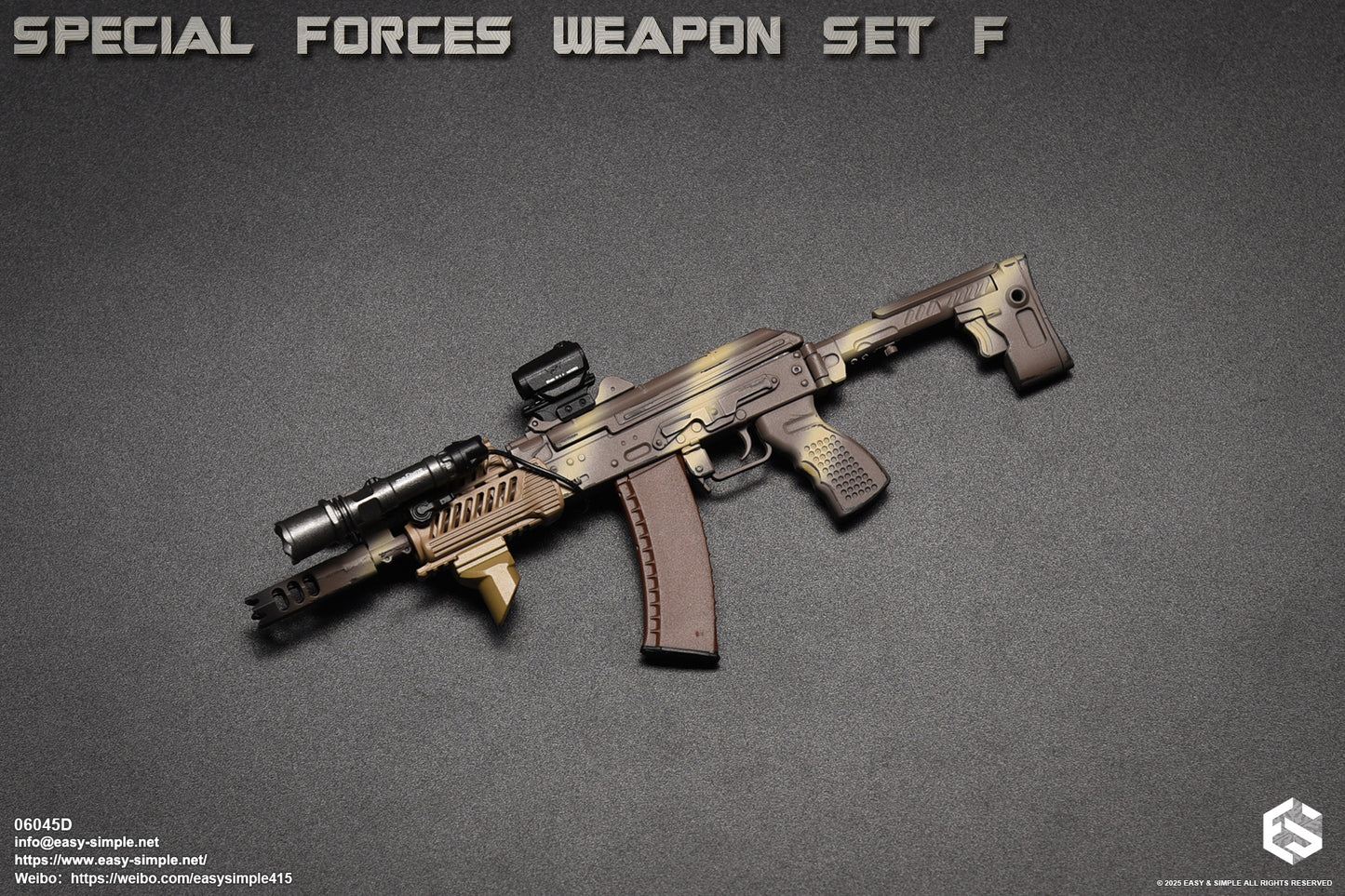 1:6 scale Easy & Simple Special Forces Weapon Set F Ver. D for 12" Figures 06045D