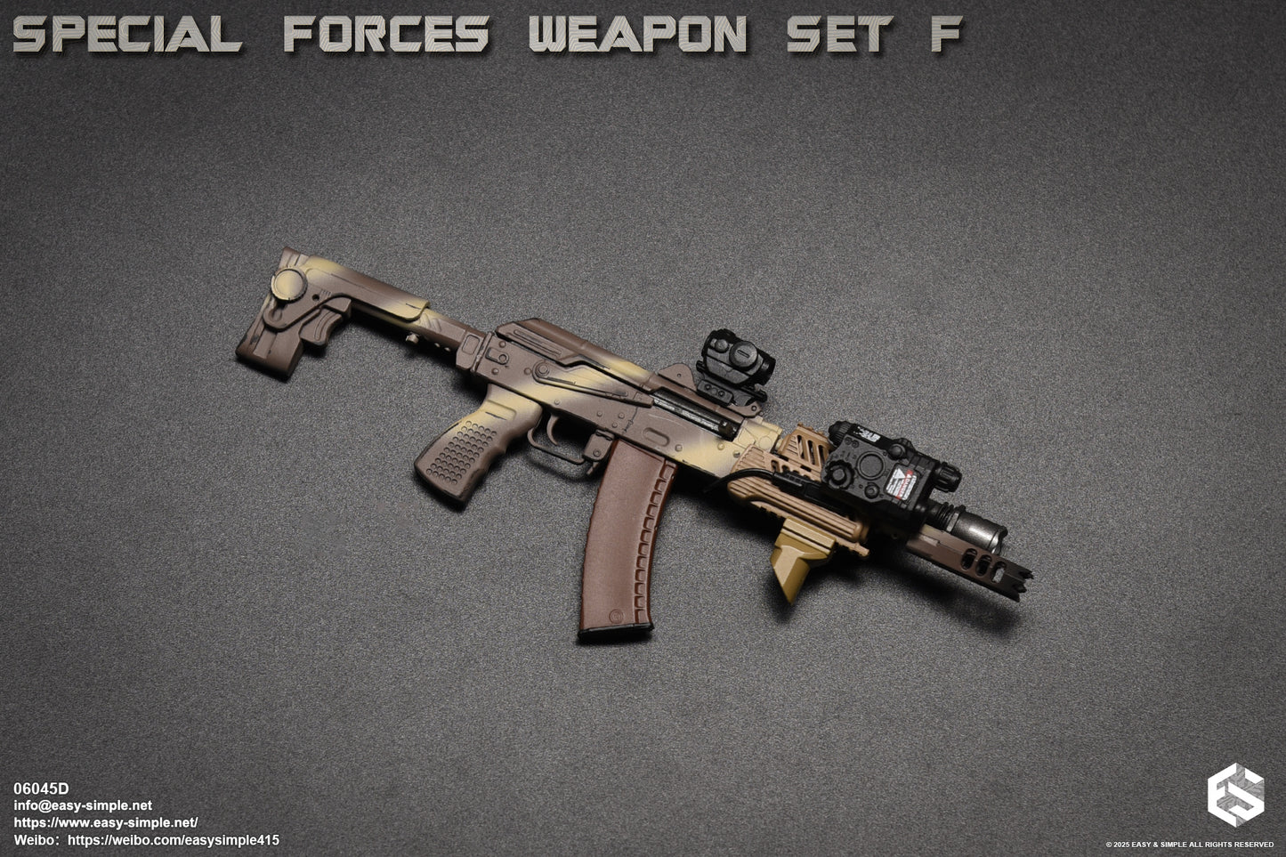 1:6 scale Easy & Simple Special Forces Weapon Set F Ver. D for 12" Figures 06045D
