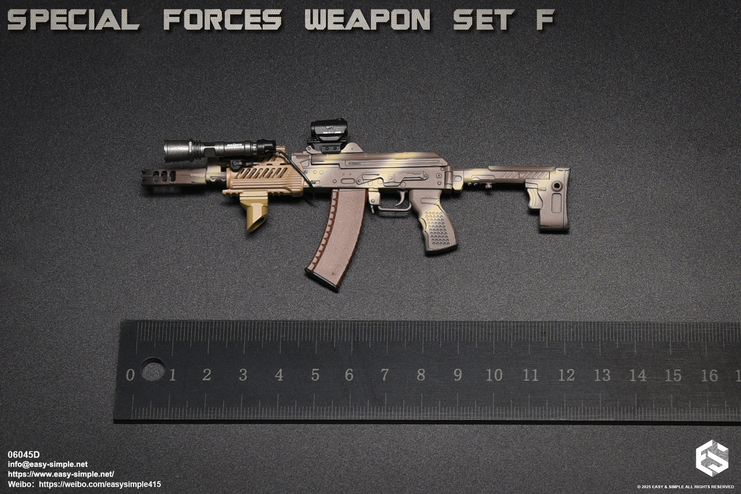 1:6 scale Easy & Simple Special Forces Weapon Set F Ver. D for 12" Figures 06045D