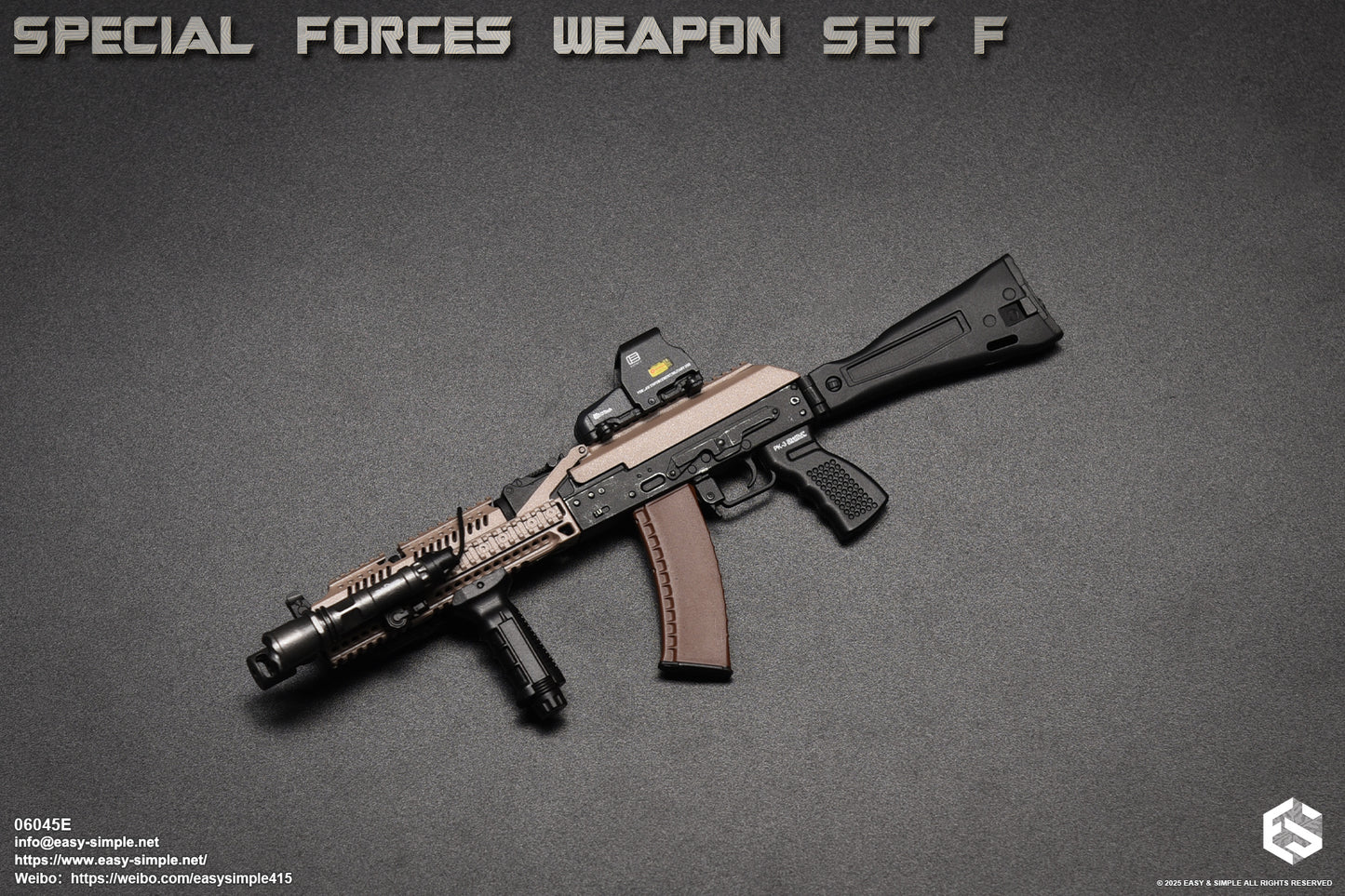 1:6 scale Easy & Simple Special Forces Weapon Set F Ver. E for 12" Figures 06045E