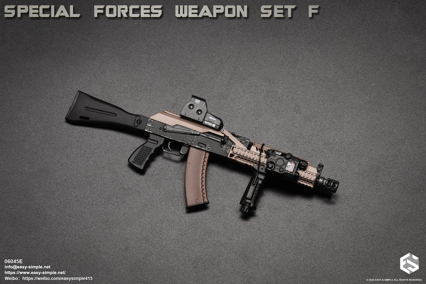 1:6 scale Easy & Simple Special Forces Weapon Set F Ver. E for 12" Figures 06045E