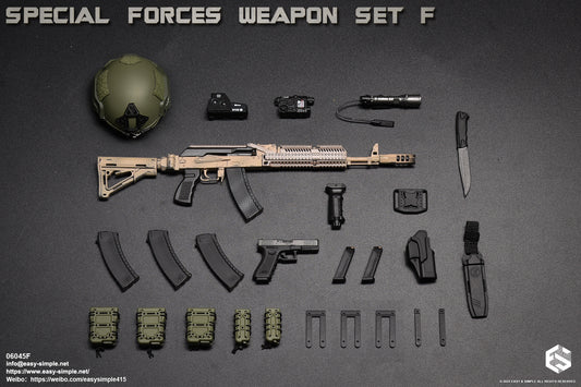 1:6 scale Easy & Simple Special Forces Weapon Set F Ver. F for 12" Figures 06045F