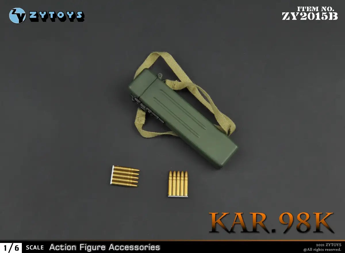 1:6 scale ZY Toys WWII German K98 Sniper Rifle Weapon Set for 12" Figures ZY2015B