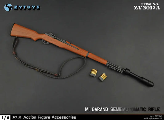 1:6 scale ZY Toys WWII US M1 Garand Rifle w/ Grenade Launcher Weapon Set for 12" Figures ZY2017A
