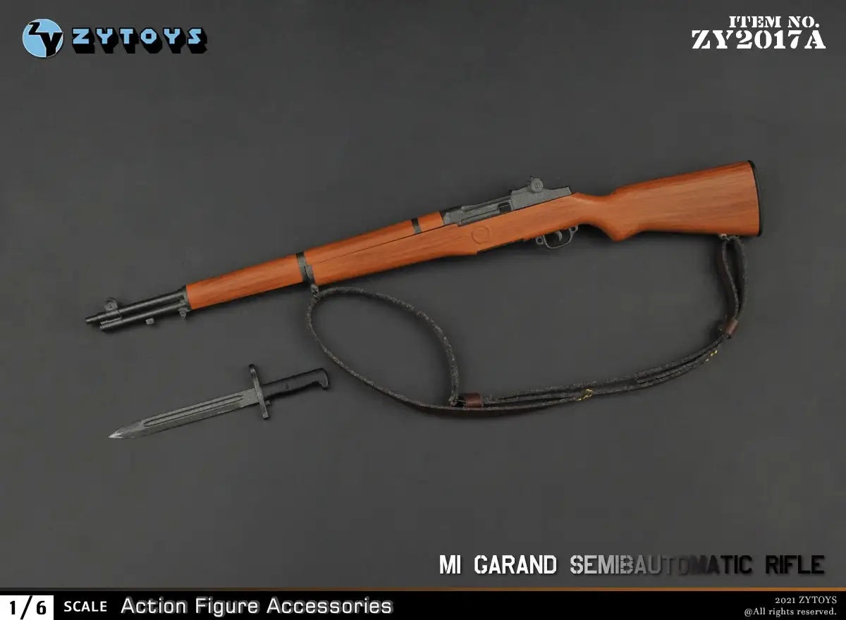 1:6 scale ZY Toys WWII US M1 Garand Rifle w/ Grenade Launcher Weapon Set for 12" Figures ZY2017A