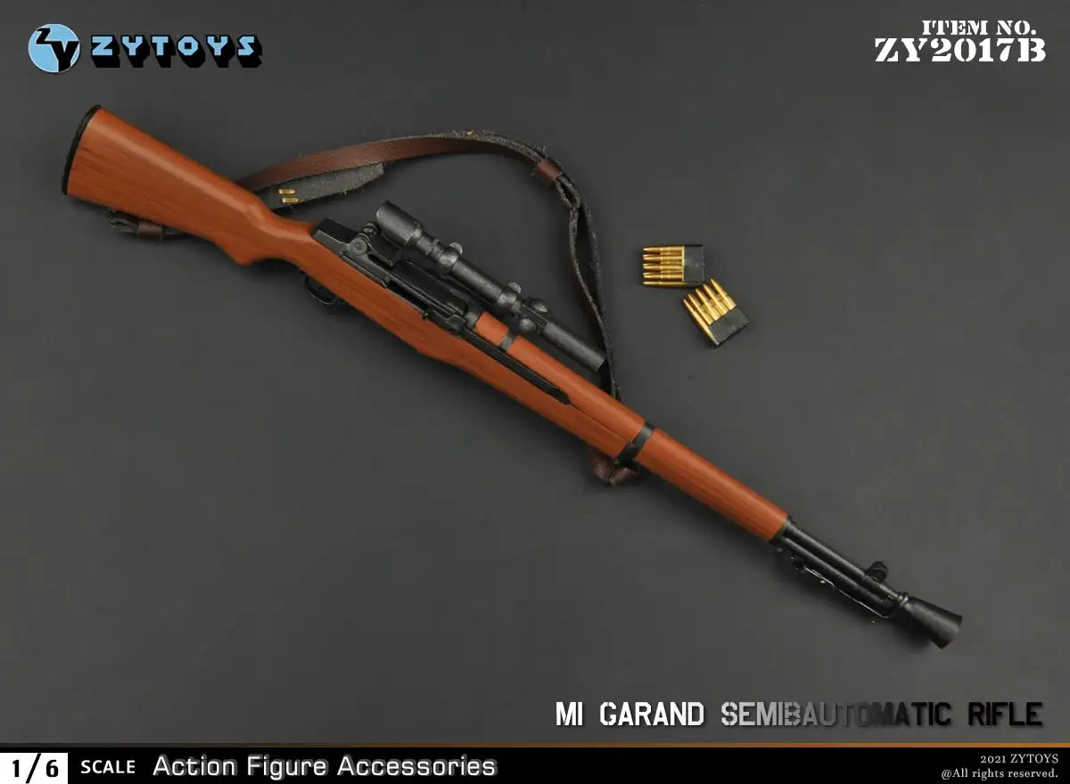1:6 scale ZY Toys WWII US M1 Garand Sniper Rifle Weapon Set for 12" Figures ZY2017B