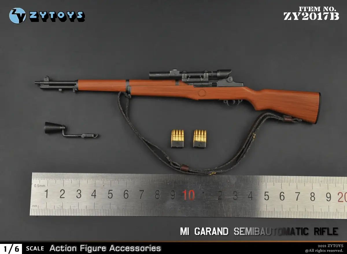 1:6 scale ZY Toys WWII US M1 Garand Sniper Rifle Weapon Set for 12" Figures ZY2017B