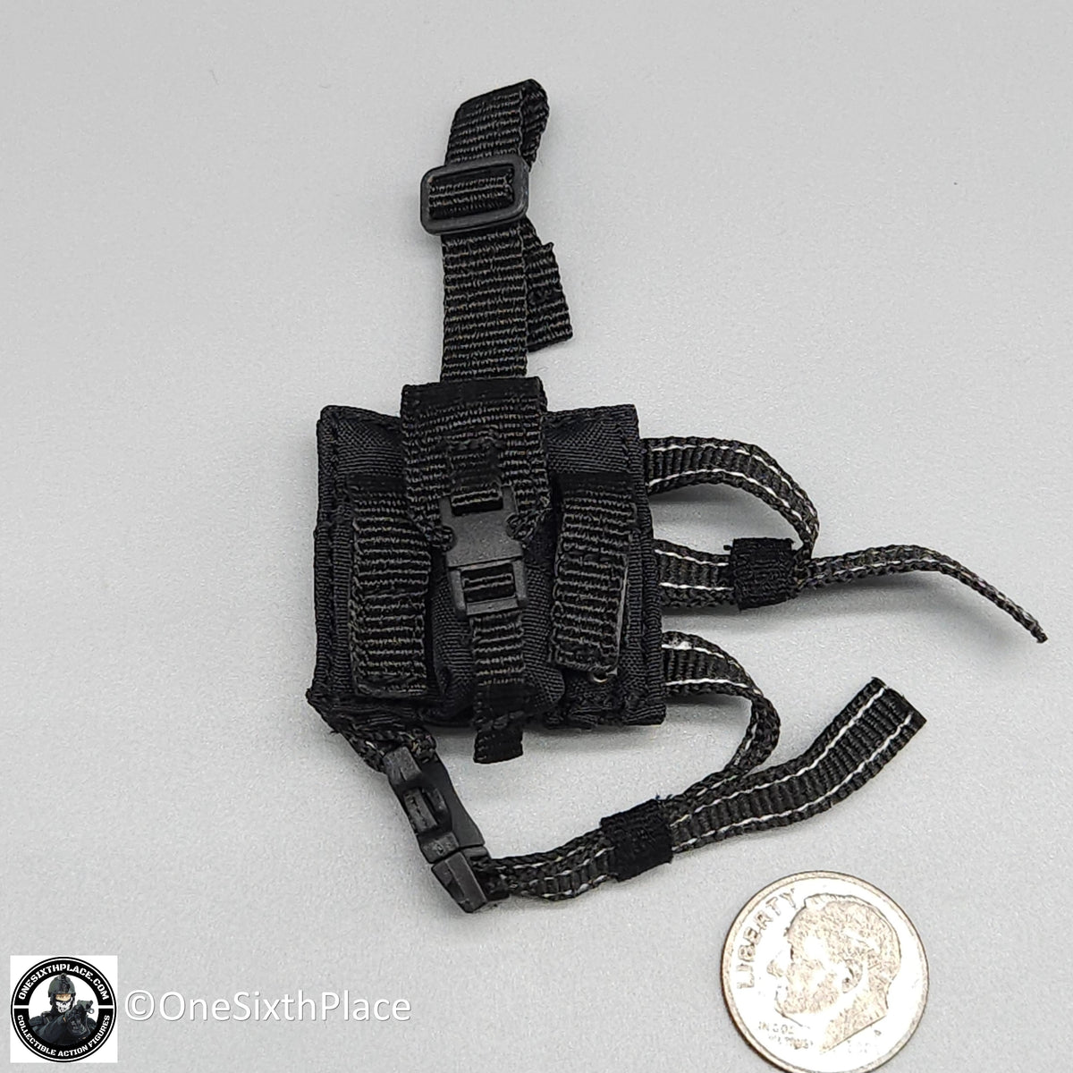 1:6 scale Easy & Simple LAPD SWAT Black Leg Pouch for 12" Figures