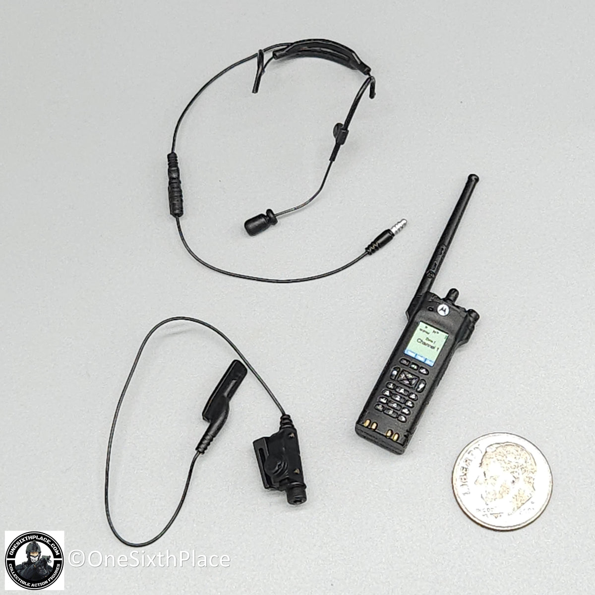 1:6 scale Easy & Simple LAPD SWAT Tactical Radio Set for 12" Figures
