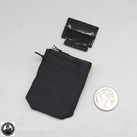 1:6 scale Easy & Simple LAPD SWAT Black Tubes Dump Pouch for 12" Figures