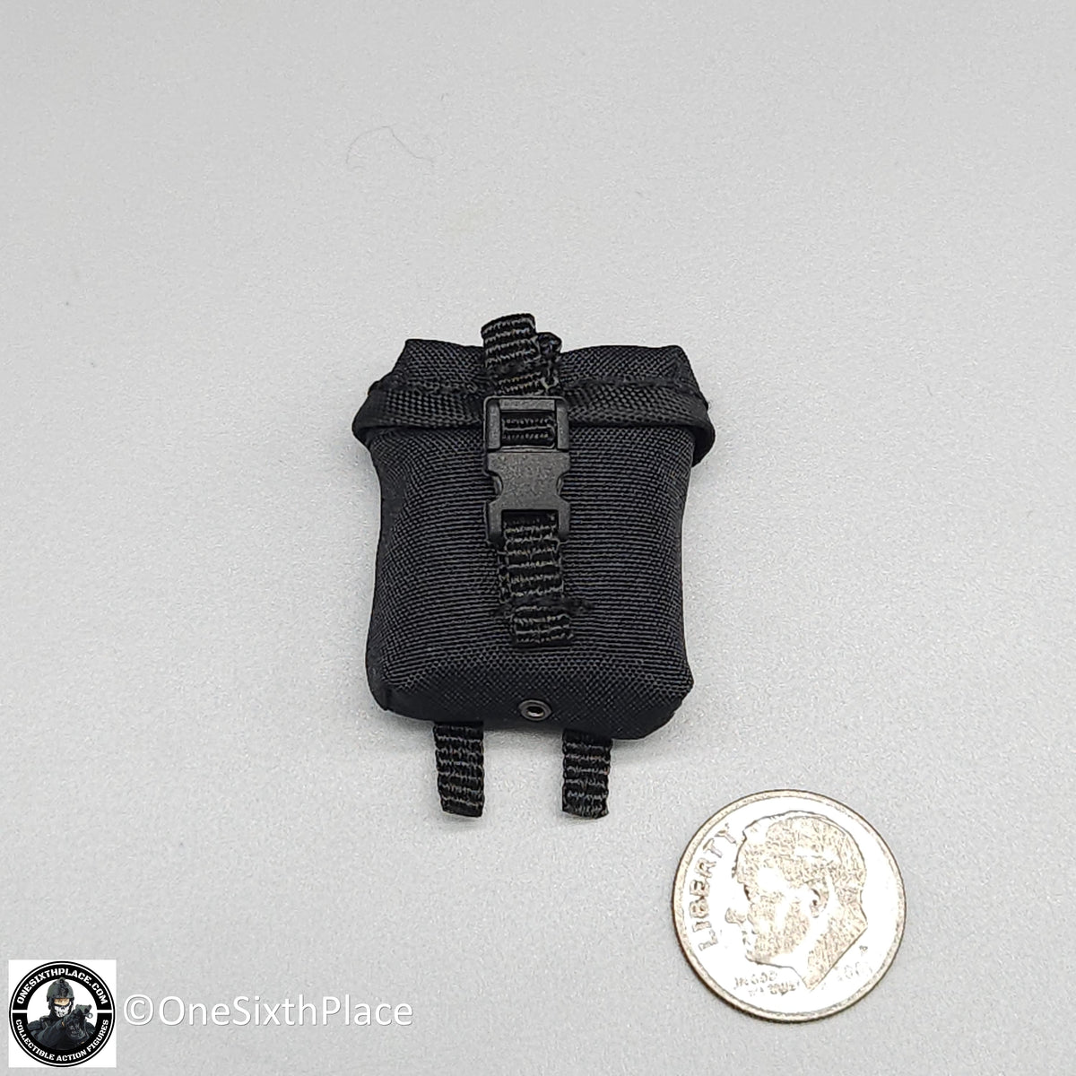 1:6 scale Easy & Simple LAPD SWAT Black GP Utility Pouch for 12" Figures