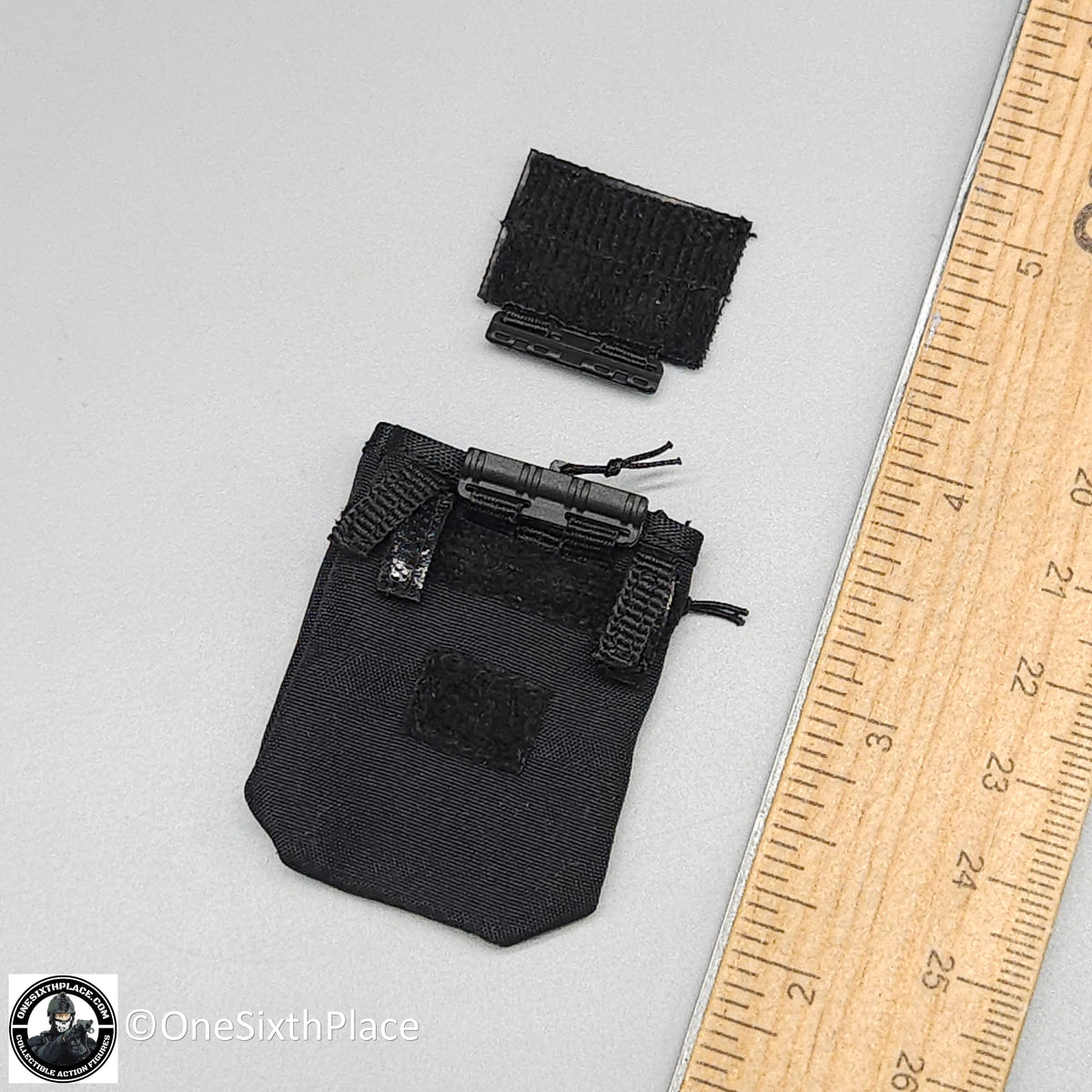 1:6 scale Easy & Simple LAPD SWAT Black Tubes Dump Pouch for 12" Figures