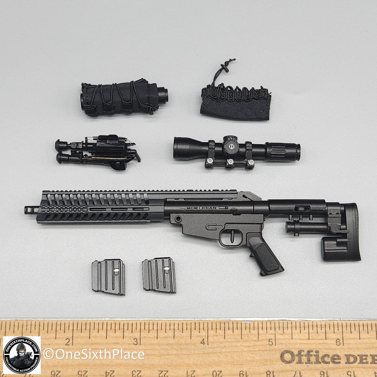 1:6 scale Easy & Simple LAPD SWAT CS5 Sniper Rifle Set for 12" Figures