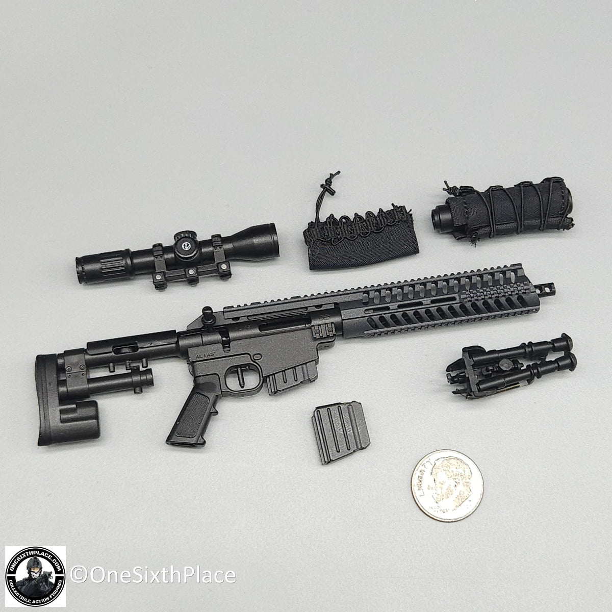 1:6 scale Easy & Simple LAPD SWAT CS5 Sniper Rifle Set for 12" Figures