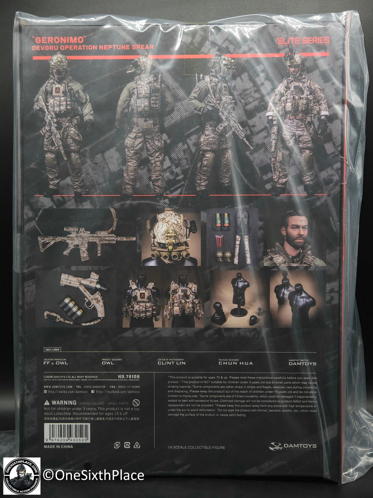 1:6 scale Damtoys DEVGRU Operation Neptune Spear “GERONIMO” Wonder Festival Exclusive 12" Figure