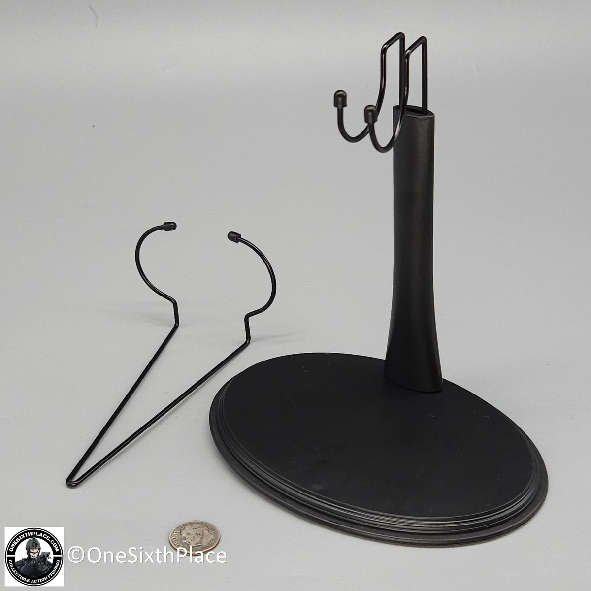 1:6 scale Black Combo Figure Stand Base for 12" Action Figures