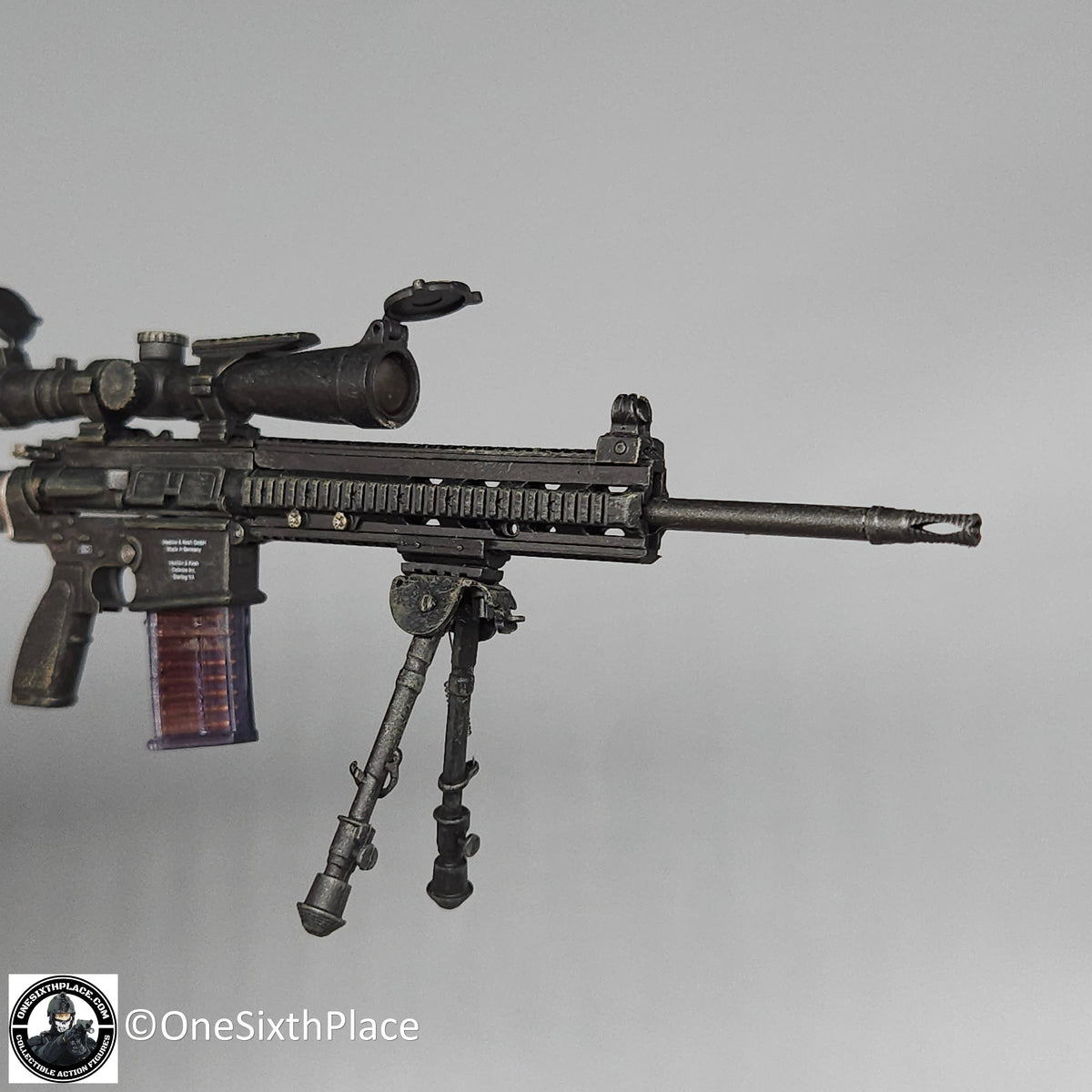 1:6 Hot Toys US Army Special Forces Sniper HK417 Rifle for 12" Figures