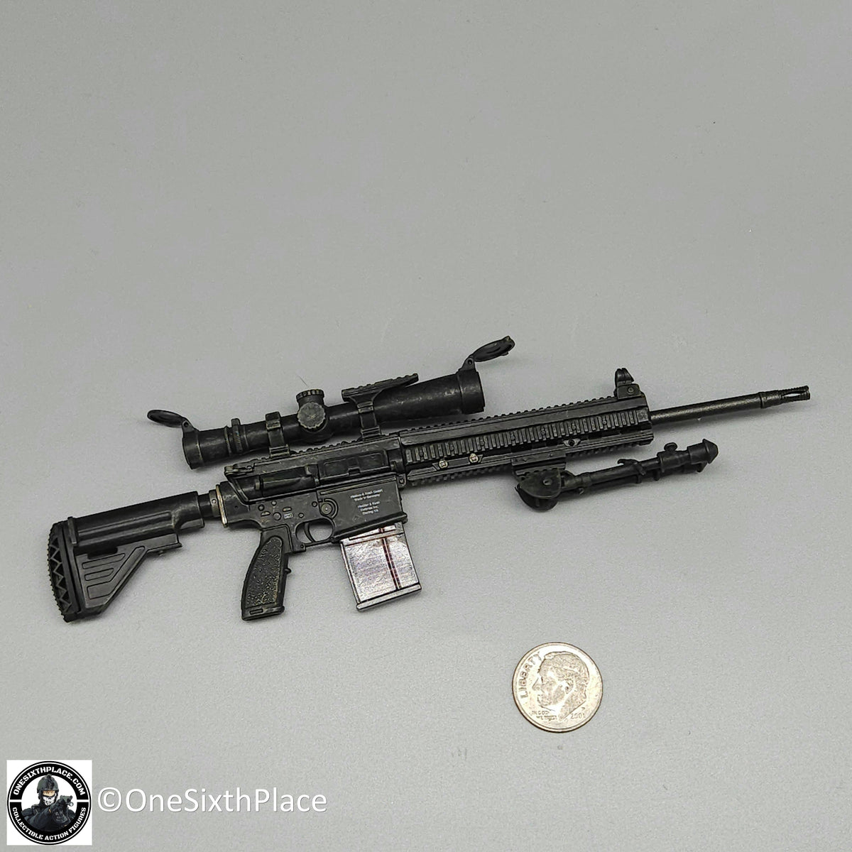 1:6 Hot Toys US Army Special Forces Sniper HK417 Rifle for 12" Figures