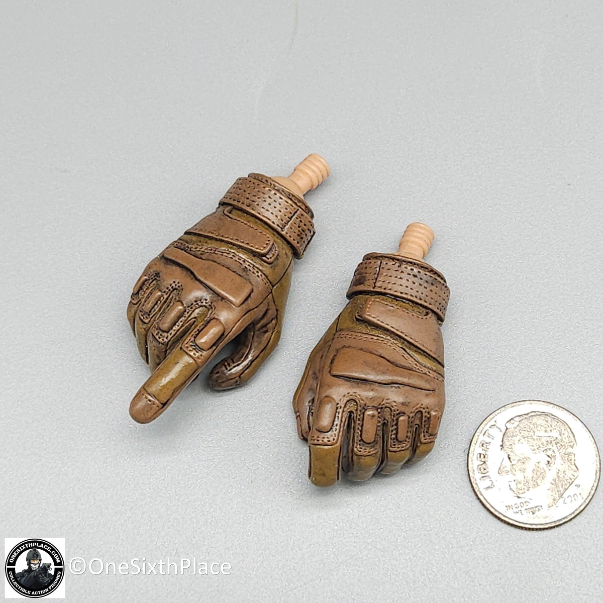 1:6 Hot Toys US Army Special Forces Sniper Gloved Hands for 12" Figures