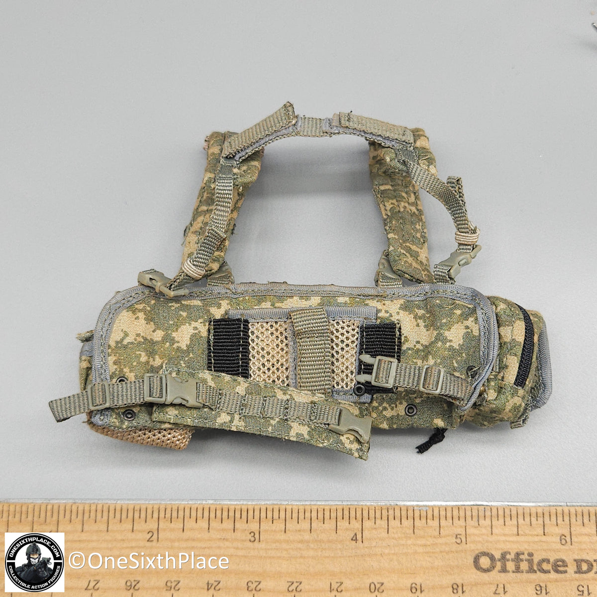 1:6 Hot Toys US Army Special Forces Sniper ACU Chest Rig w/ Pouches for 12" Figures