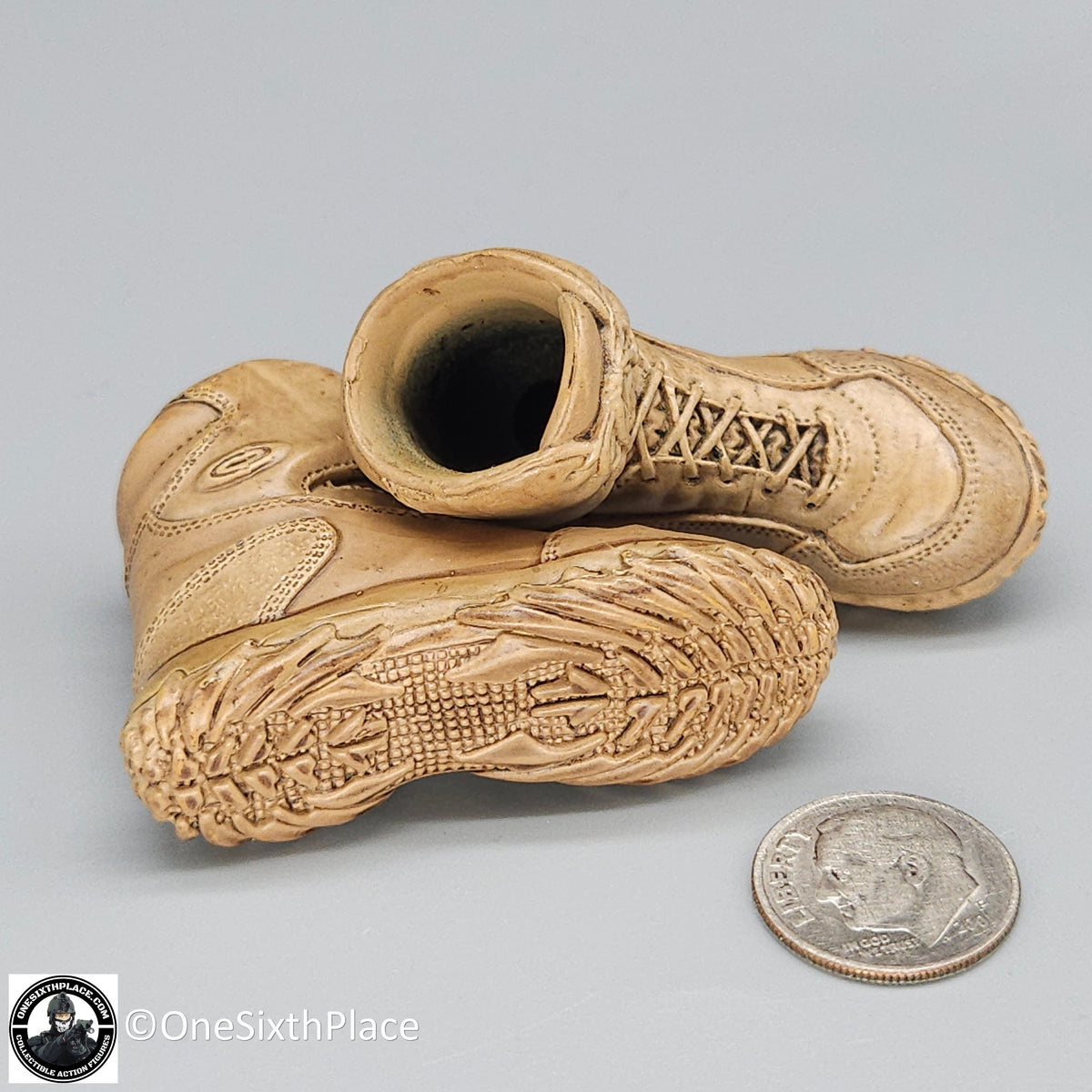1:6 Hot Toys US Army Special Forces Sniper Tan Oakley Boots for 12" Figures