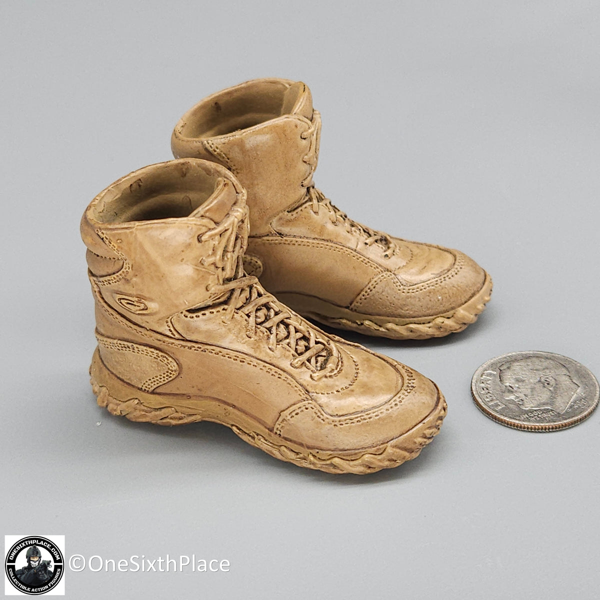 1:6 Hot Toys US Army Special Forces Sniper Tan Oakley Boots for 12" Figures
