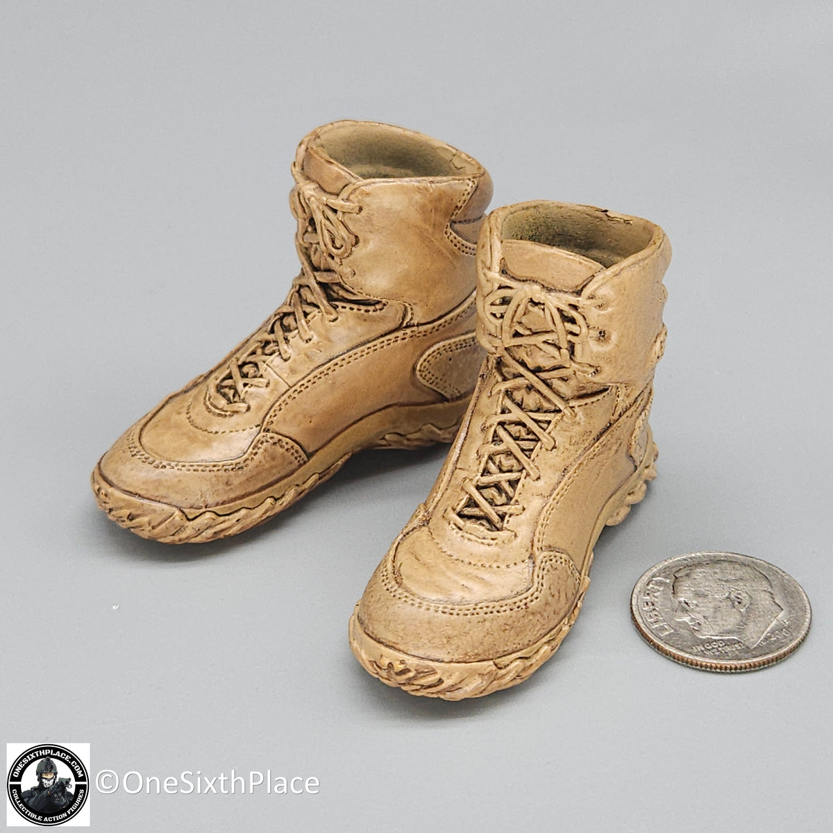 1:6 Hot Toys US Army Special Forces Sniper Tan Oakley Boots for 12" Figures