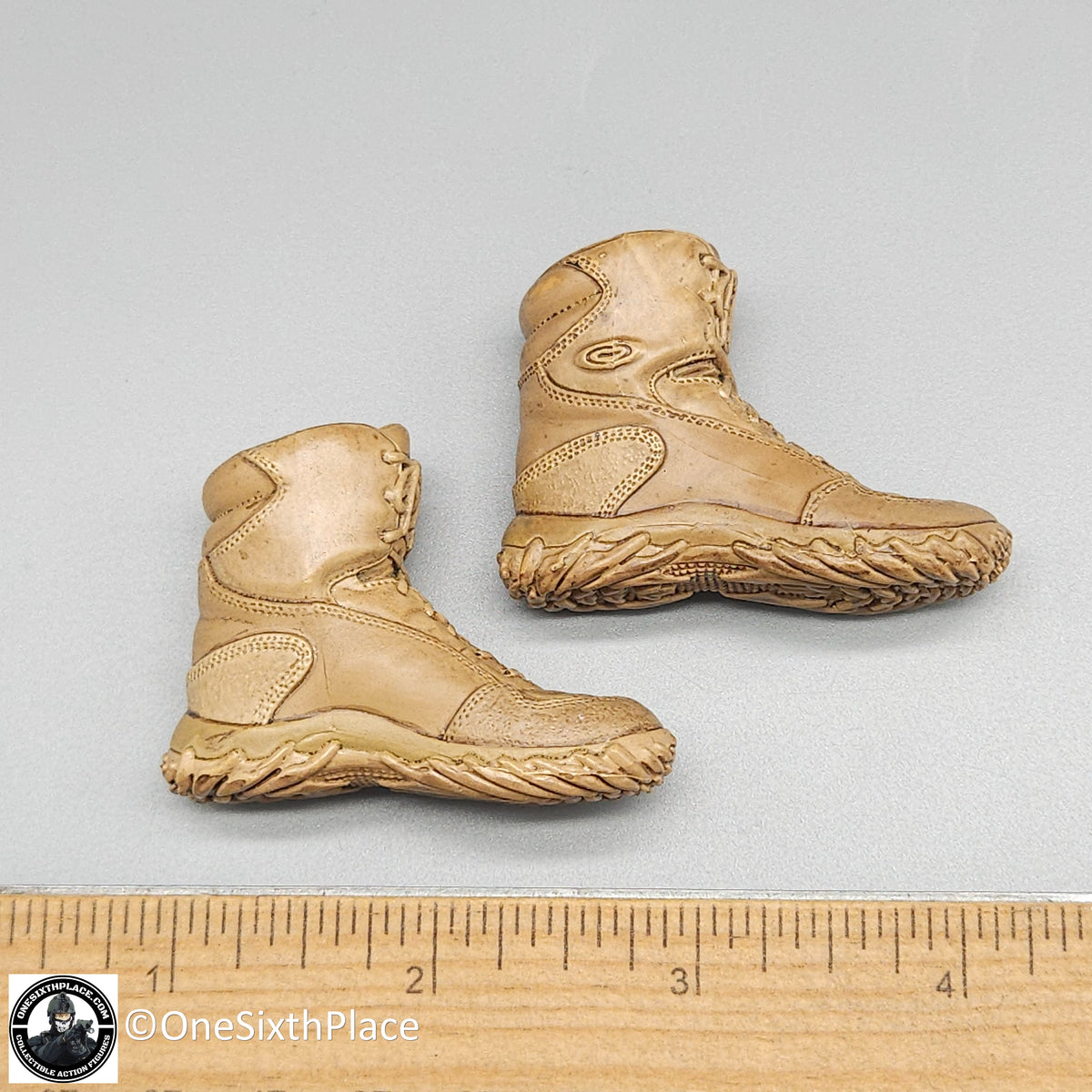 1:6 Hot Toys US Army Special Forces Sniper Tan Oakley Boots for 12" Figures