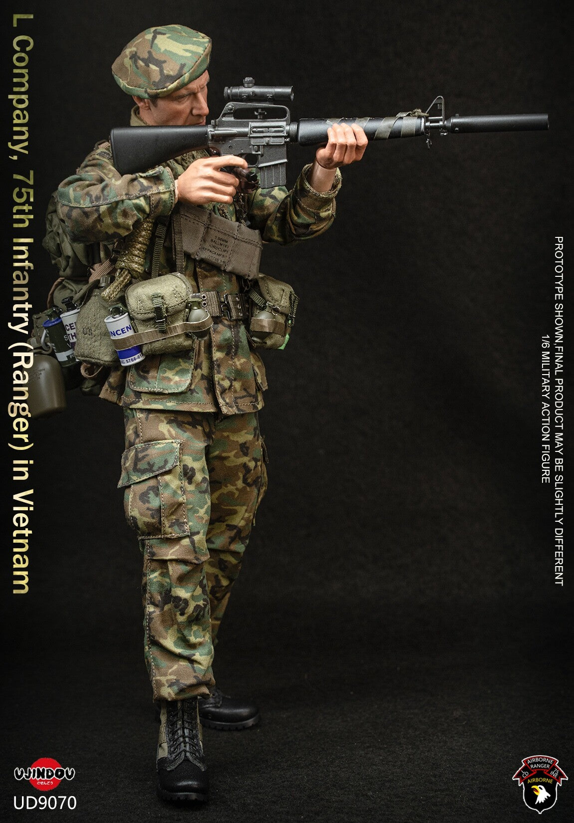 1:6 scale Ujindou UD9070 U.S. ARMY L Company 75th Infantry Ranger in Vietnam 12" Figure (PREORDER)