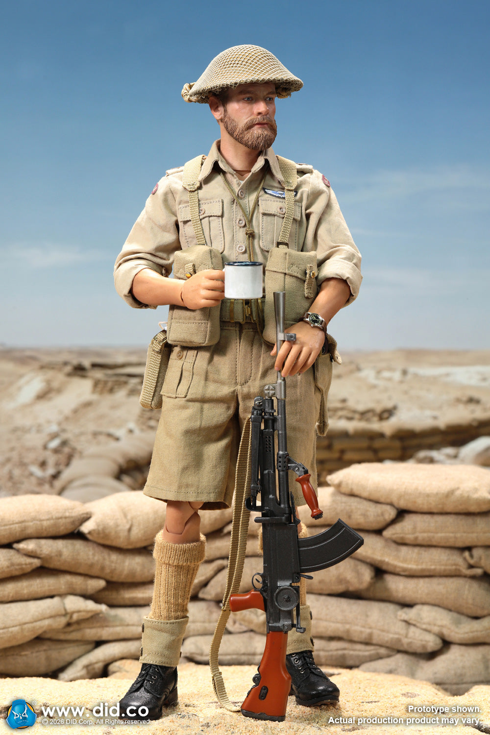 1:6 scale DiD K80197 WWII British SAS Special Forces Colonel Alan 12" Figure  (PREORDER)
