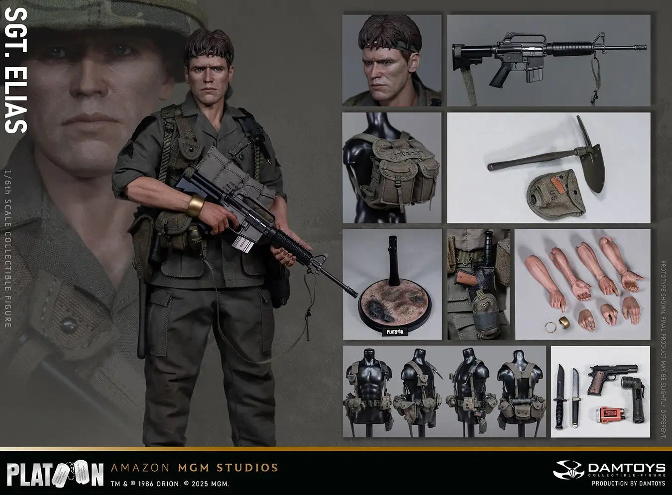 1:6 scale DAMTOYS Field Platoon Vietnam War U.S. Army Sgt. Elias DMS047 (PREORDER)