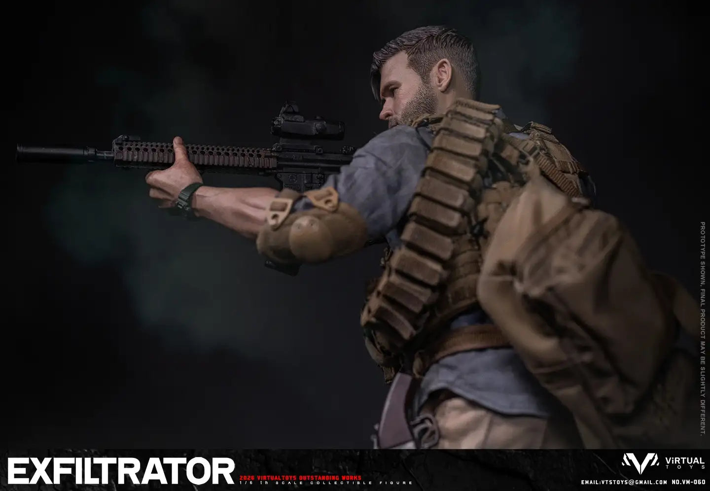1:6 scale VTS Toys The Exfiltrator 12" Figure VM060 (PREORDER)