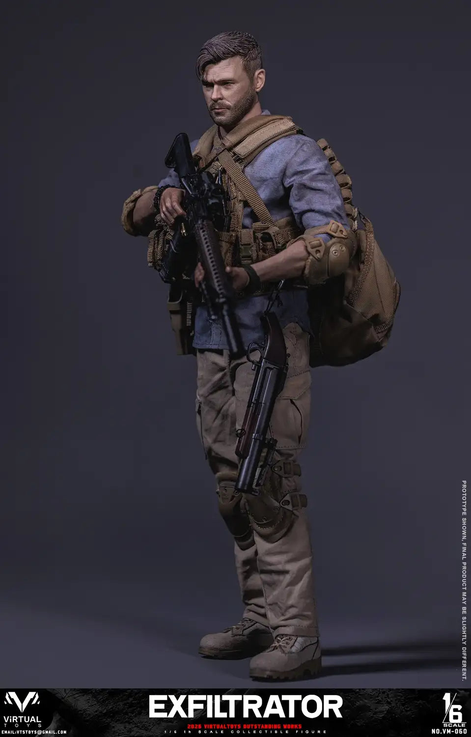 1:6 scale VTS Toys The Exfiltrator 12" Figure VM060 (PREORDER)