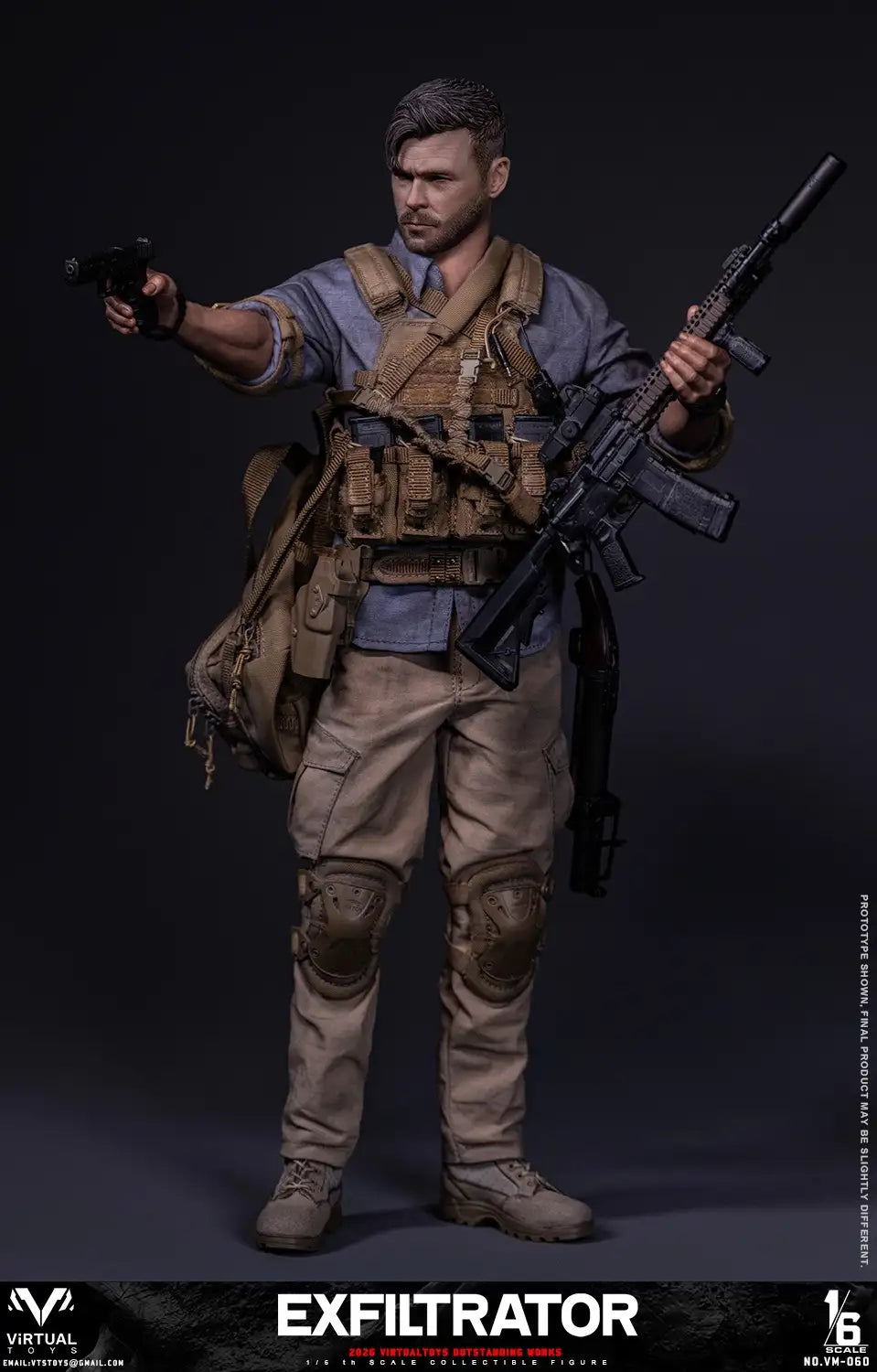 1:6 scale VTS Toys The Exfiltrator 12" Figure VM060 (PREORDER)