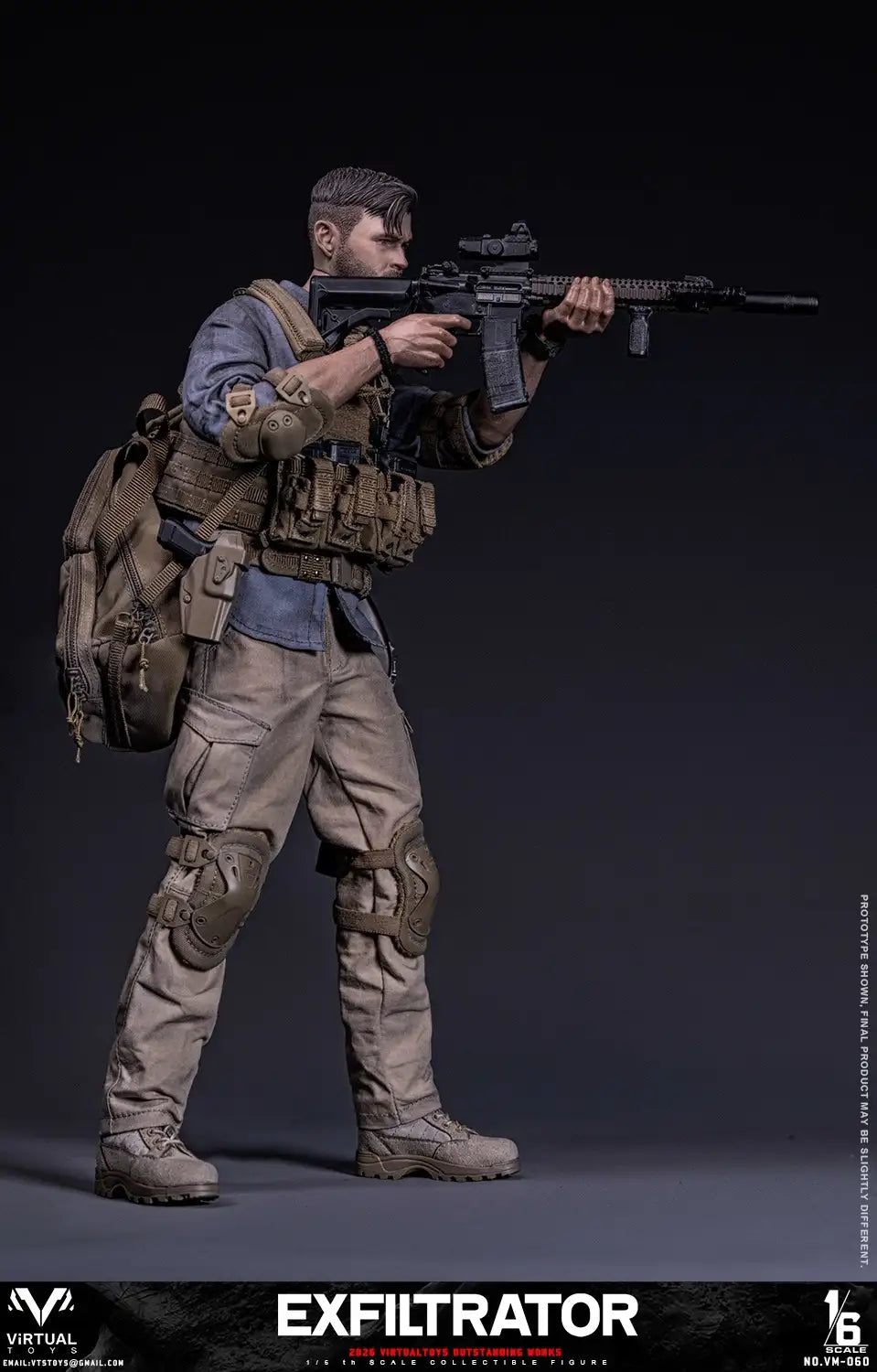 1:6 scale VTS Toys The Exfiltrator 12" Figure VM060 (PREORDER)