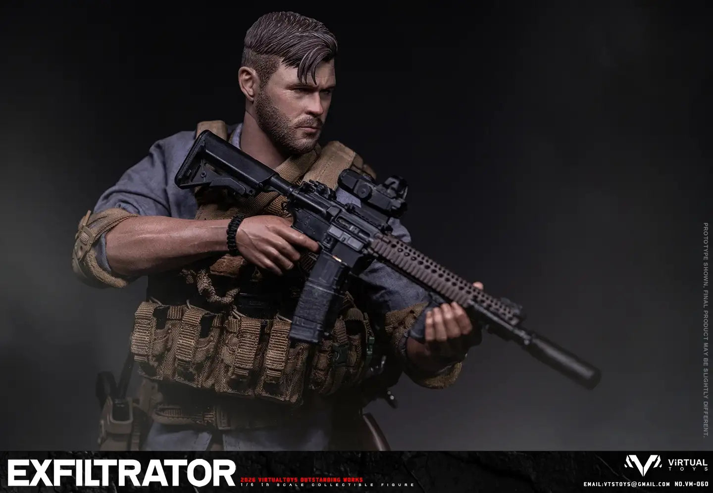 1:6 scale VTS Toys The Exfiltrator 12" Figure VM060 (PREORDER)