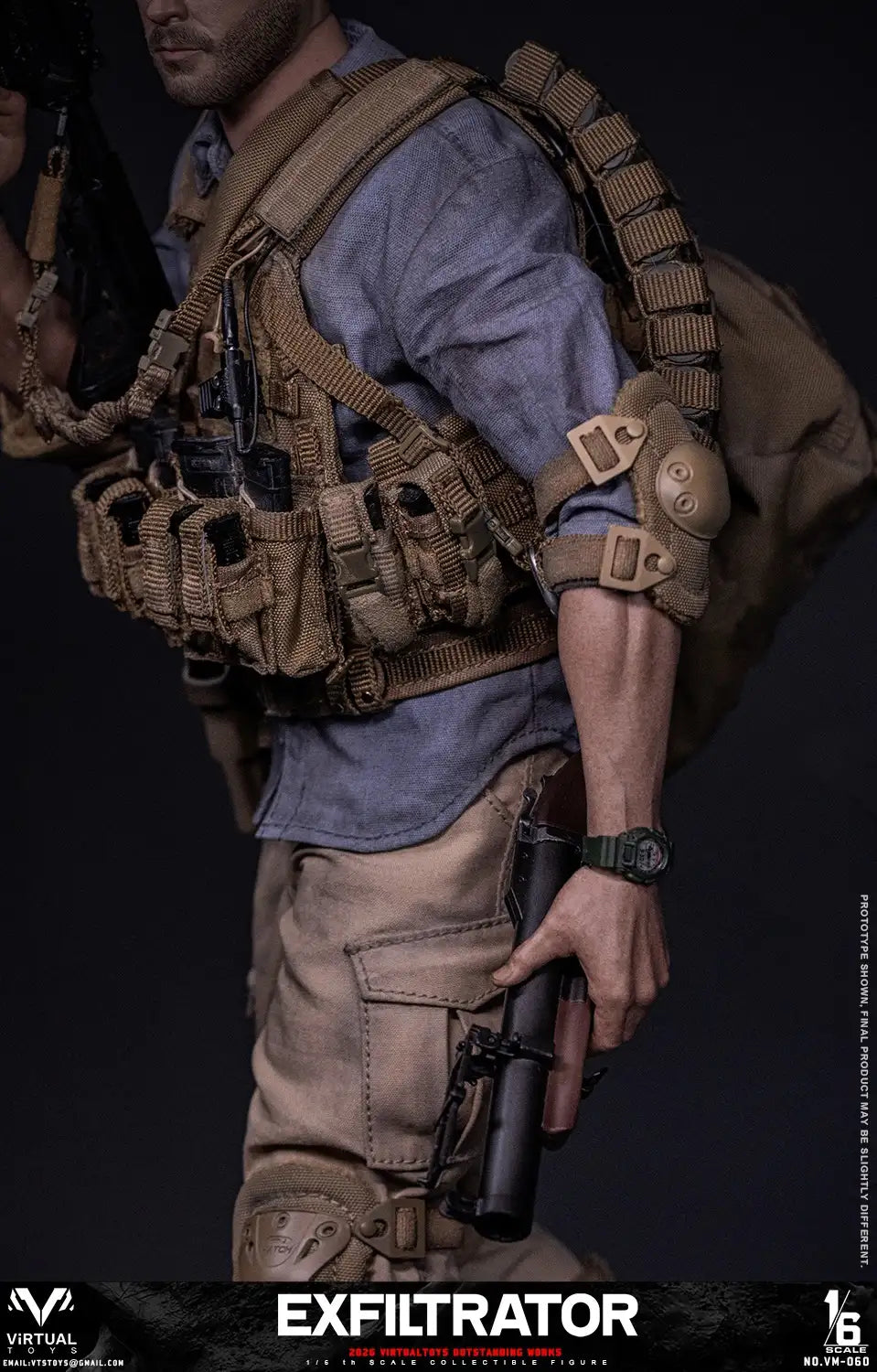 1:6 scale VTS Toys The Exfiltrator 12" Figure VM060 (PREORDER)