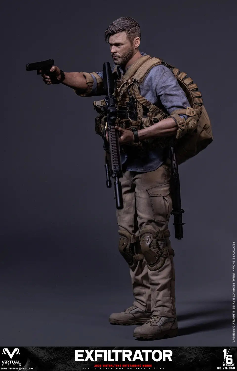 1:6 scale VTS Toys The Exfiltrator 12" Figure VM060 (PREORDER)