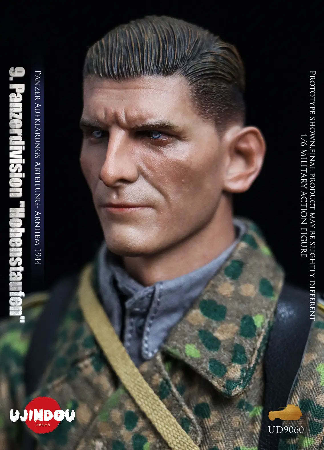 1:6 scale Ujindou WWII German 9th Panzerdivision “Hohenstaufen” Panzer Aufklärungs Abteilung Arnhem 1944 12" Figure UD9060