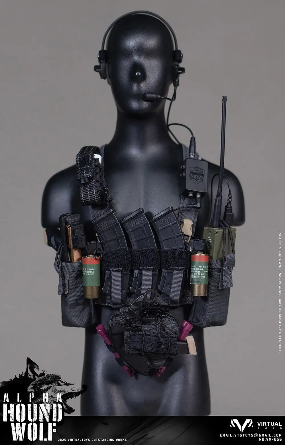 1:6 scale VTS Toys Hound Wolf Alpha 12" Figure VM056 (PREORDER)