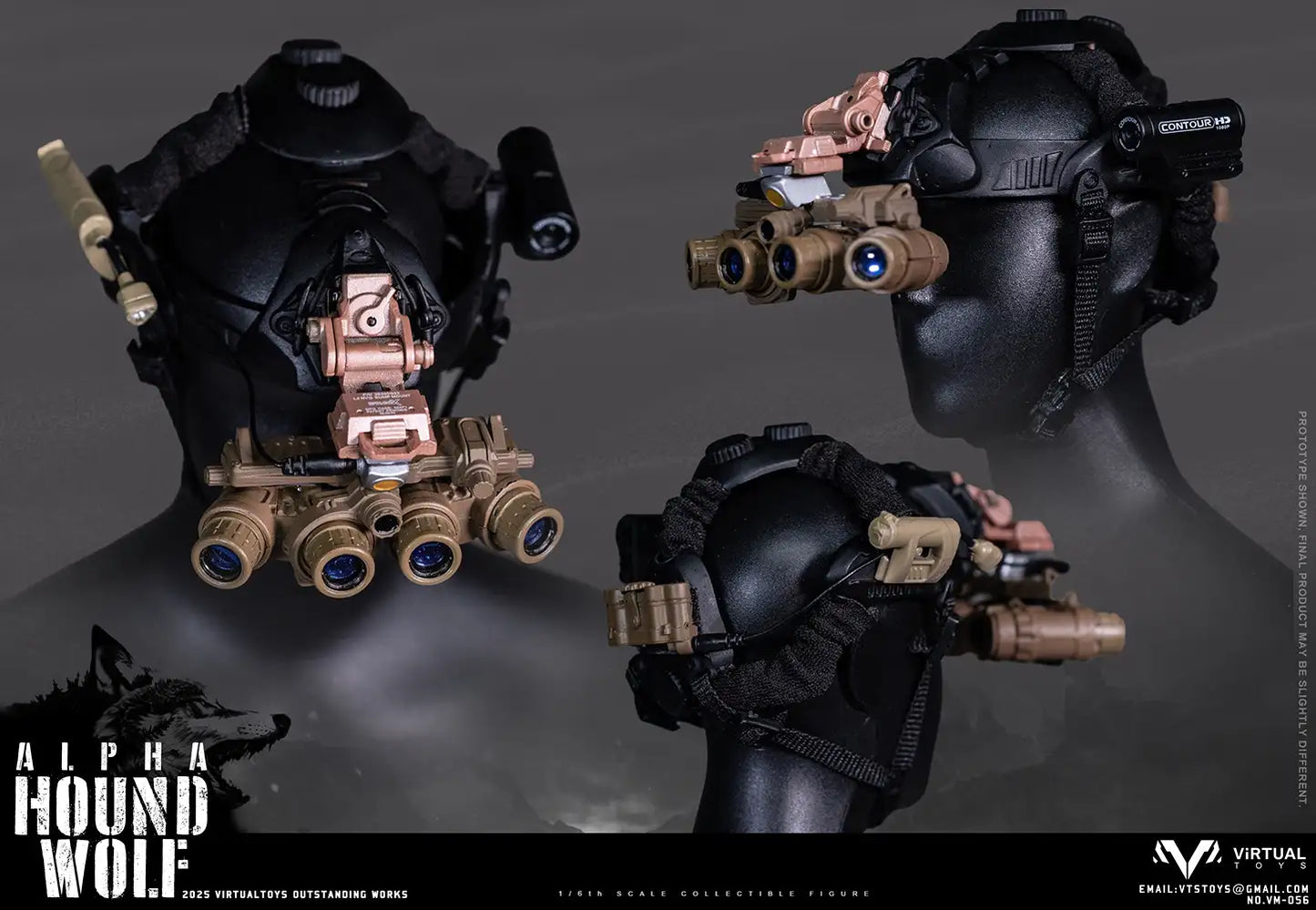1:6 scale VTS Toys Hound Wolf Alpha 12" Figure VM056 (PREORDER)