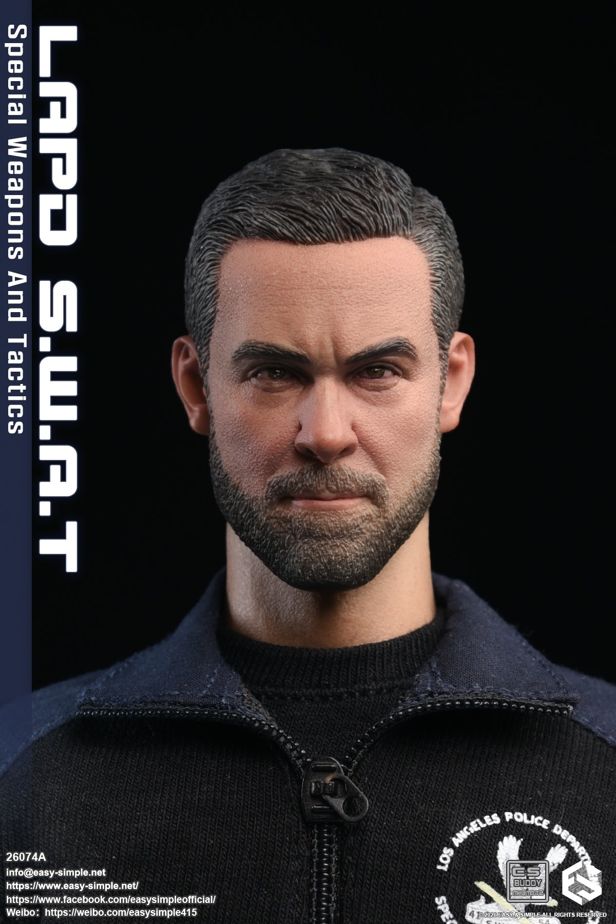 1:6 scale Easy & Simple LAPD S.W.A.T Special Weapons and Tactics 12" Figure 26074A (PREORDER)