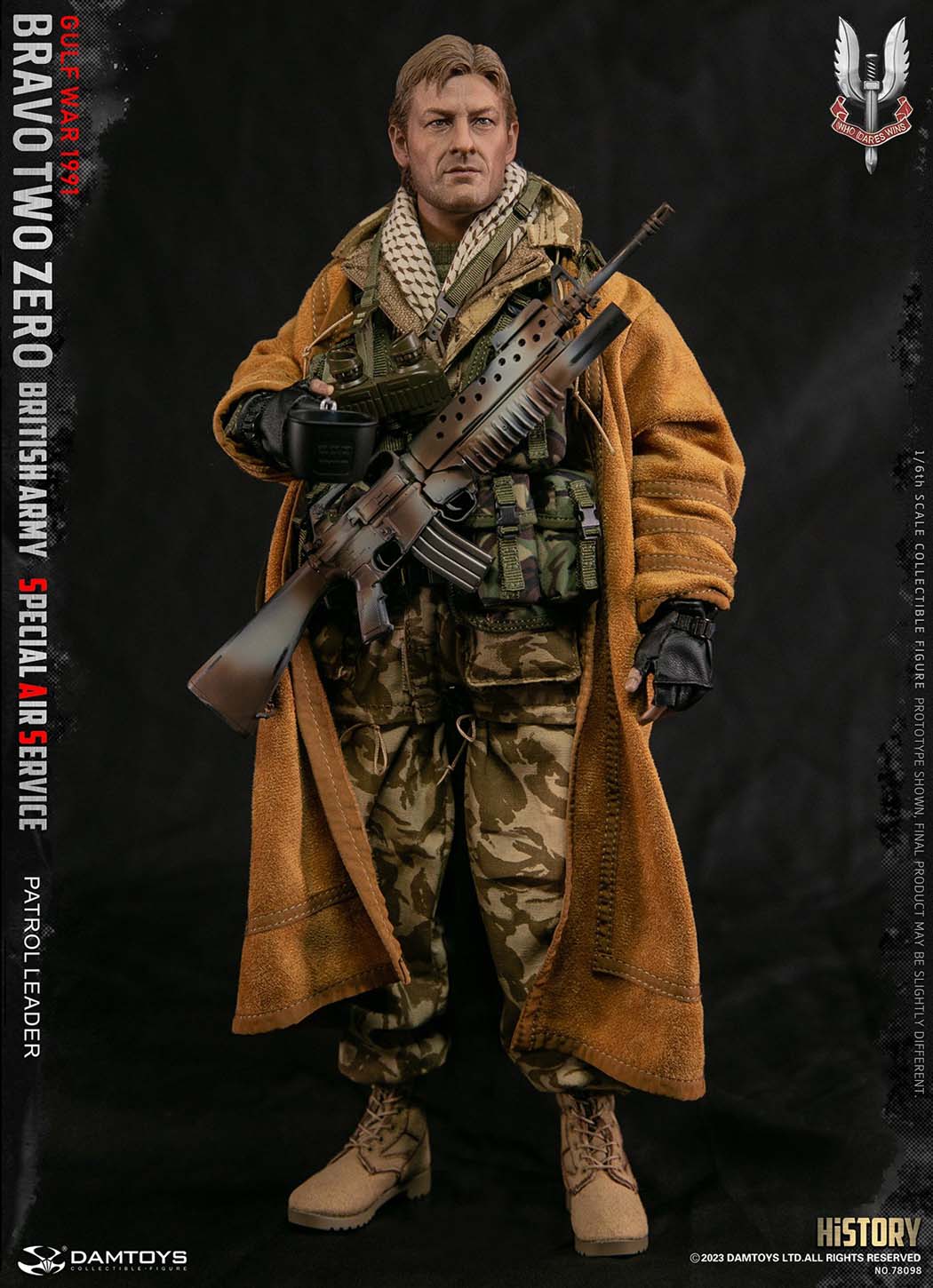 1:6 DamToys British Army Special Air Service SAS Patrol Leader 12" Figure 78098
