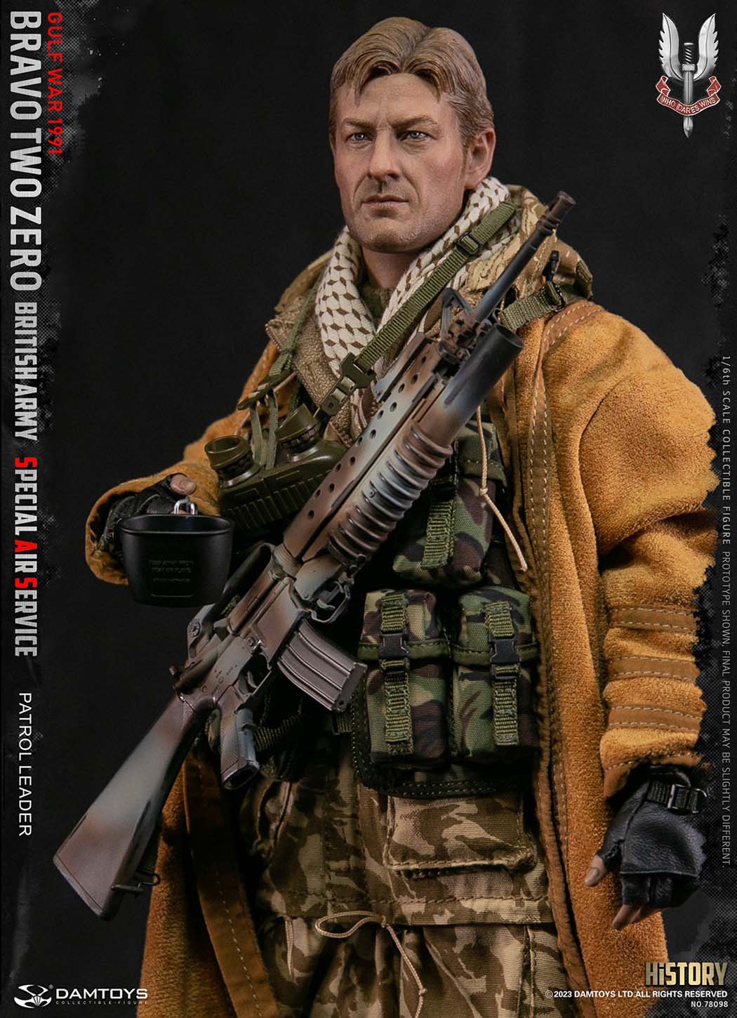 1:6 DamToys British Army Special Air Service SAS Patrol Leader 12" Figure 78098