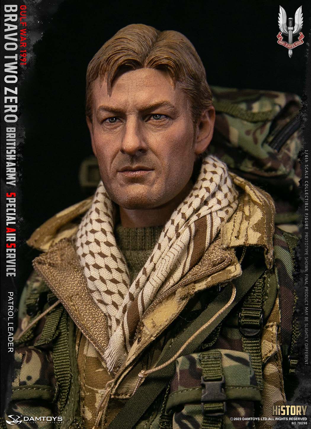 1:6 DamToys British Army Special Air Service SAS Patrol Leader 12" Figure 78098