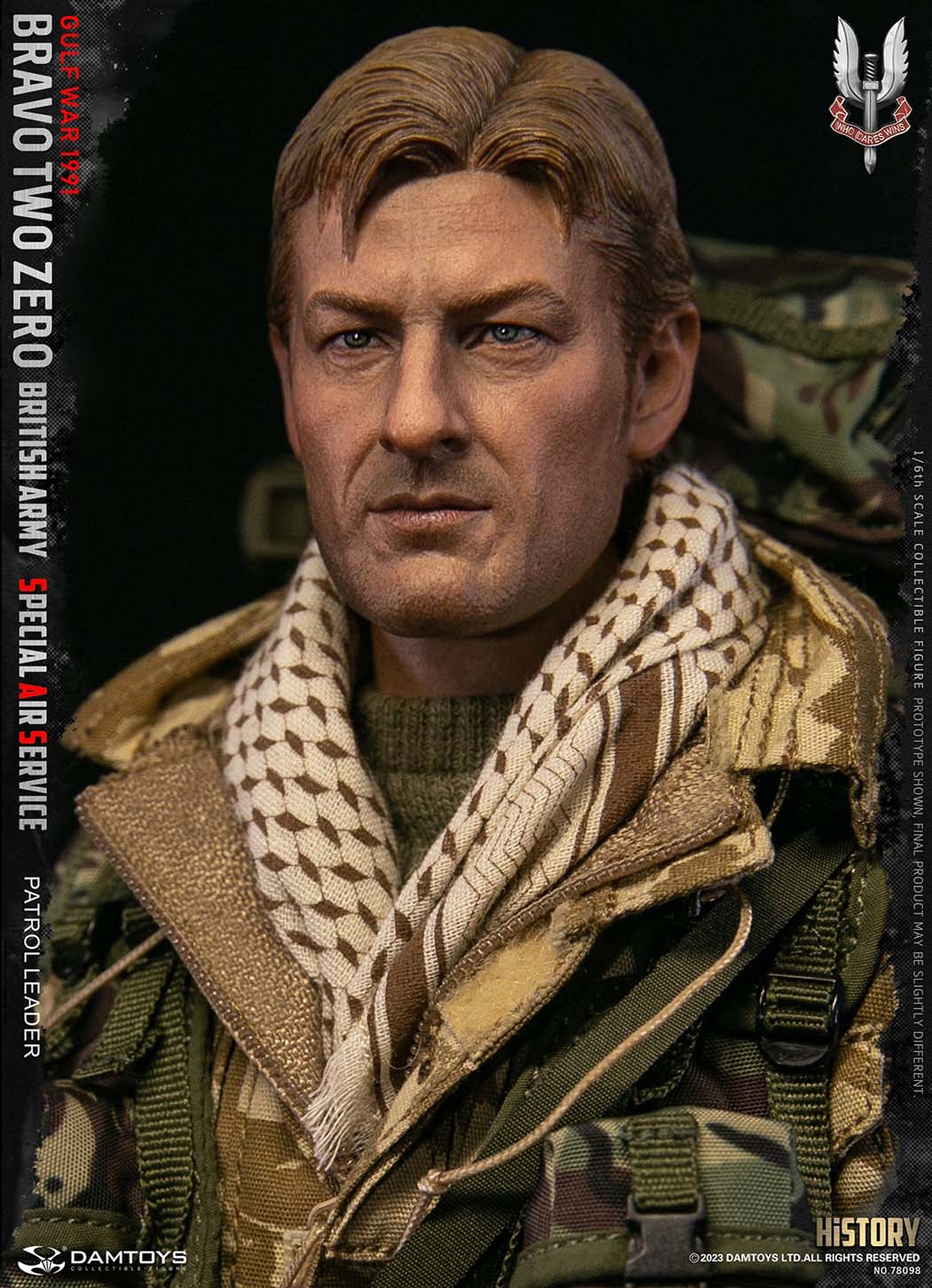 1:6 DamToys British Army Special Air Service SAS Patrol Leader 12" Figure 78098