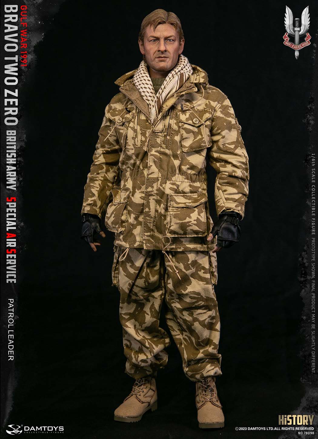 1:6 DamToys British Army Special Air Service SAS Patrol Leader 12" Figure 78098