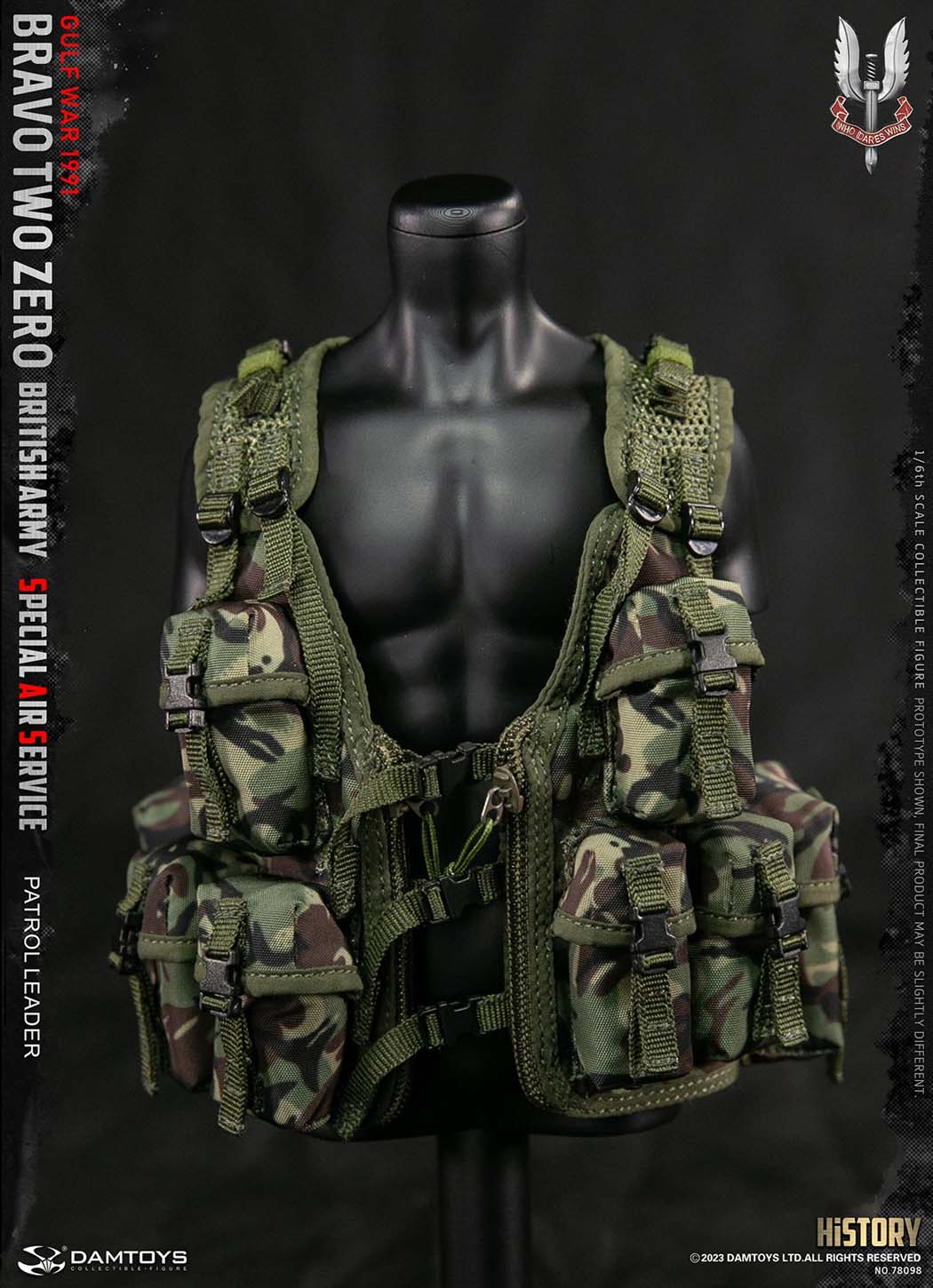 1:6 DamToys British Army Special Air Service SAS Patrol Leader 12" Figure 78098
