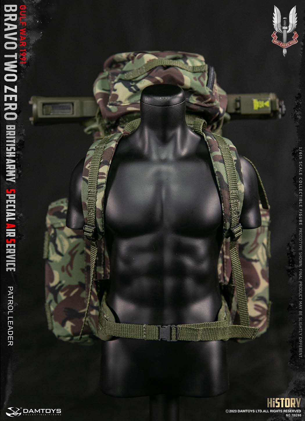 1:6 DamToys British Army Special Air Service SAS Patrol Leader 12" Figure 78098