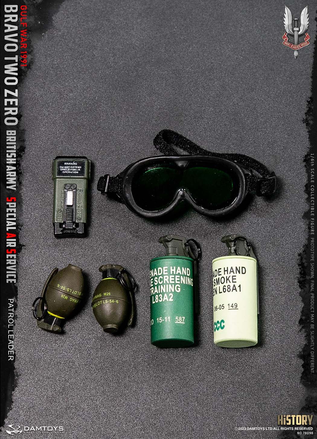1:6 DamToys British Army Special Air Service SAS Patrol Leader 12" Figure 78098